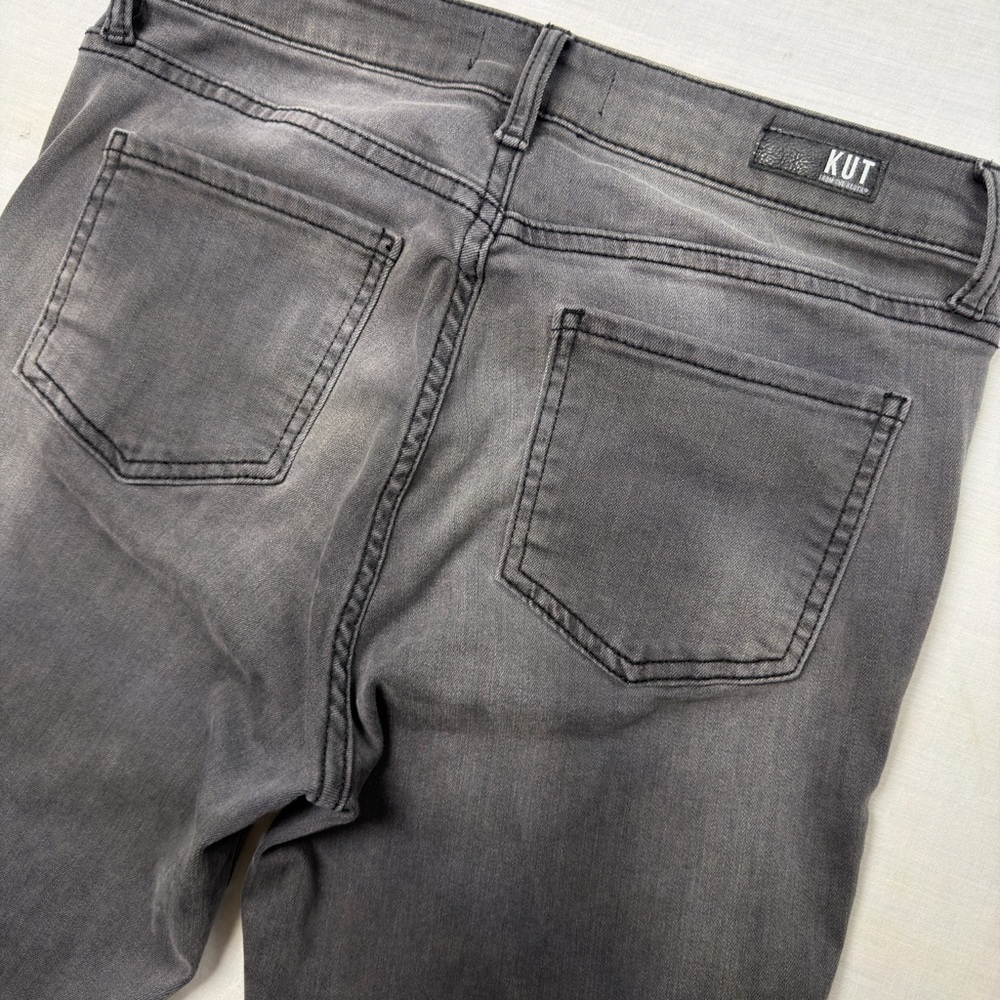 Kut from the Kloth distresses grey Connie Fab Ankle Skinny jeans Women’s Size 8 - Picture 10 of 10